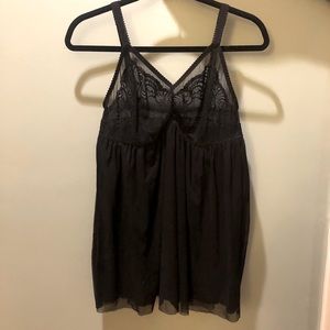Torrid black lace babydoll lingerie